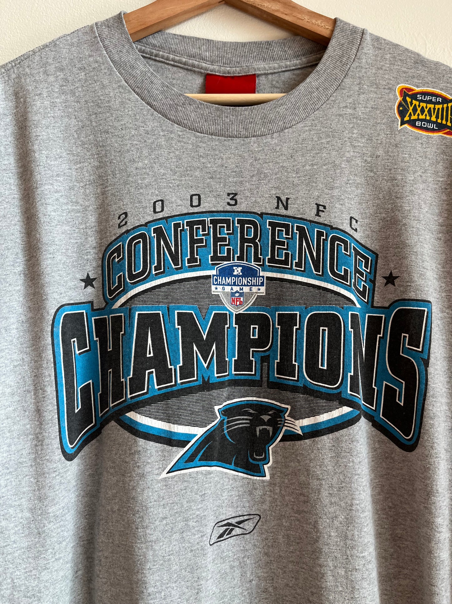2003 Carolina Panthers Conference Champions Tee (L)
