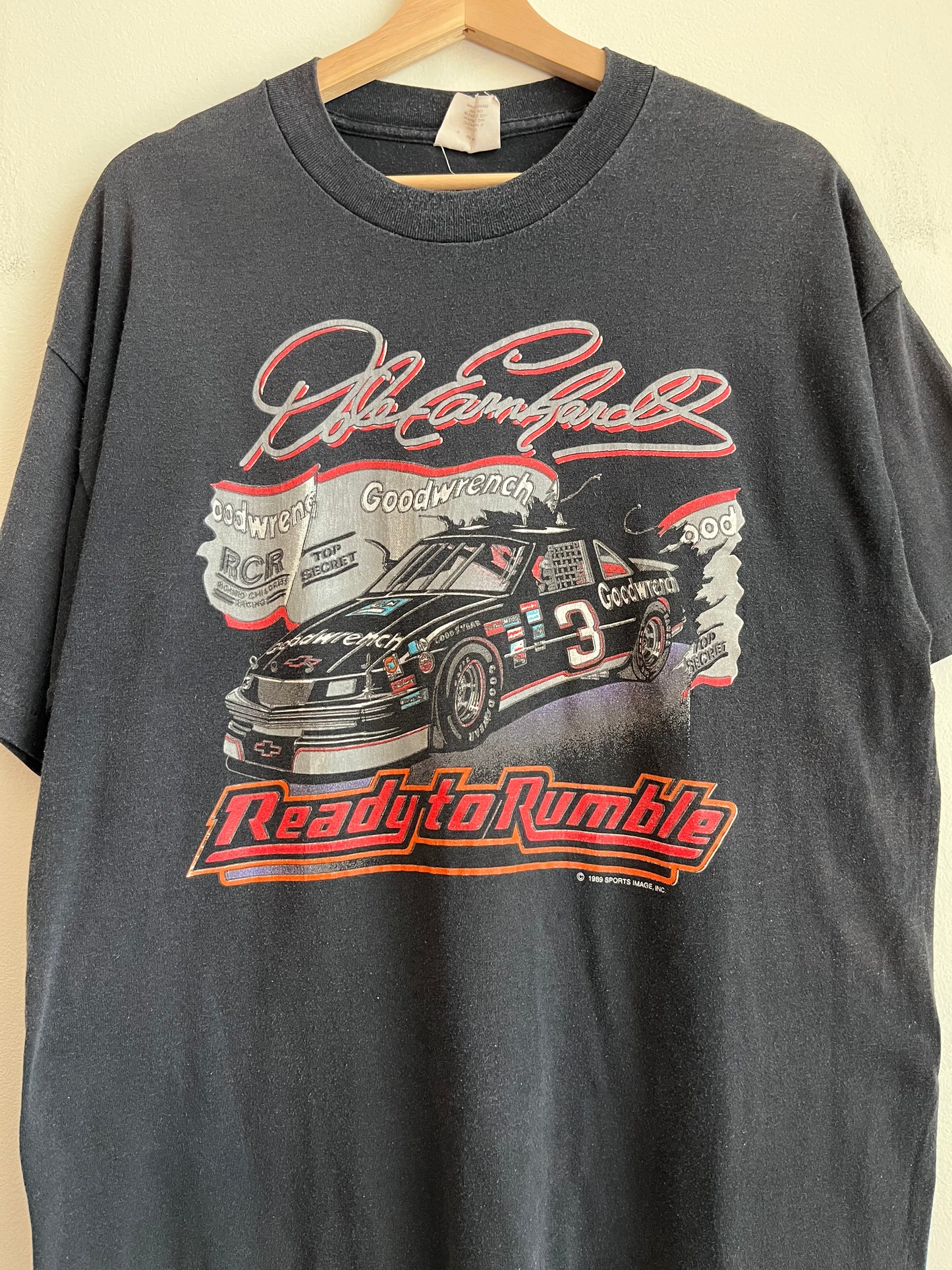 1989 Nascar Dale Earnhardt "Ready to Rumble" Faded Tee (XL)