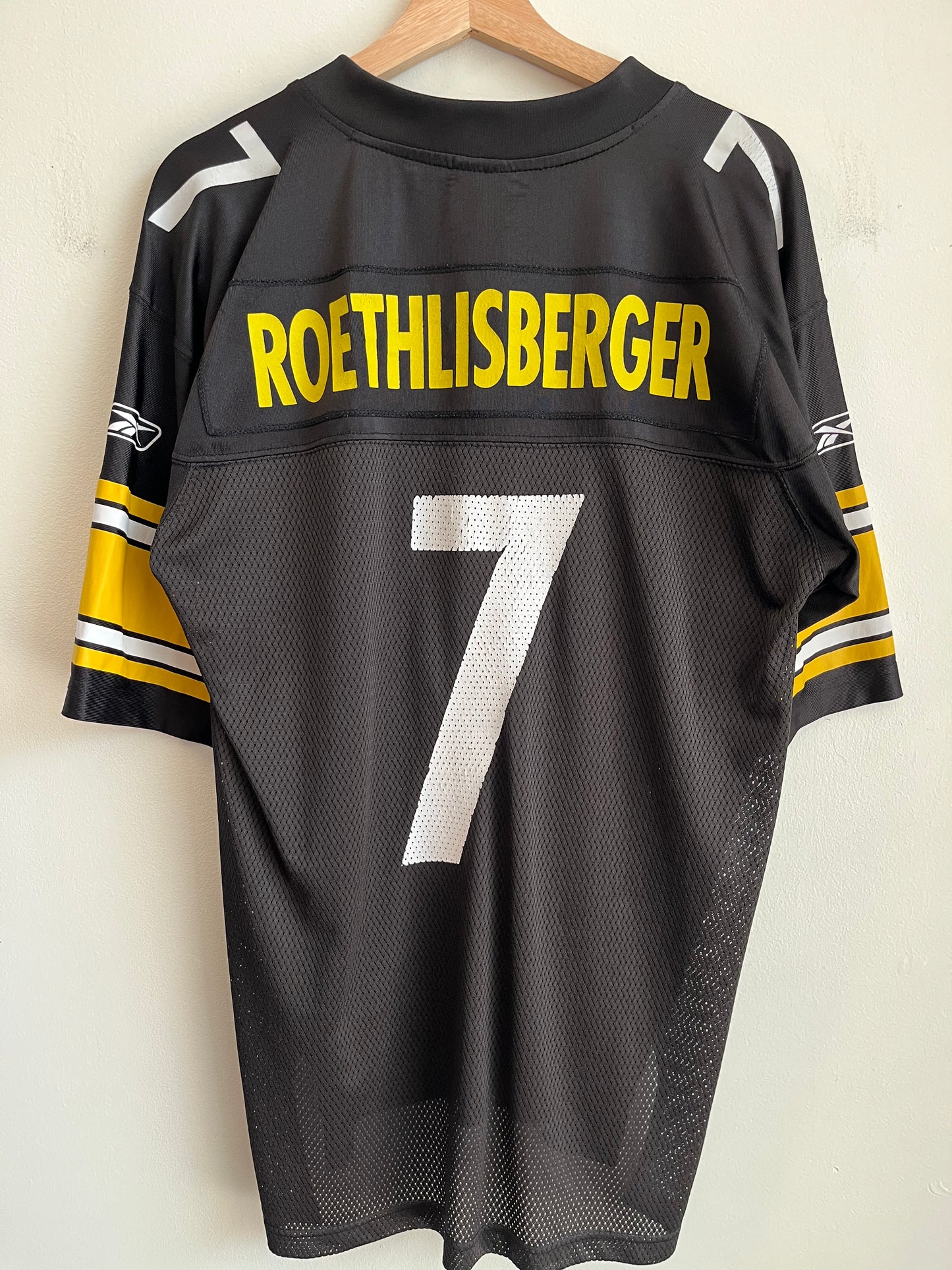 2000s Pittsburgh Steelers Ben Roethlisberger Reebok Jersey (M)