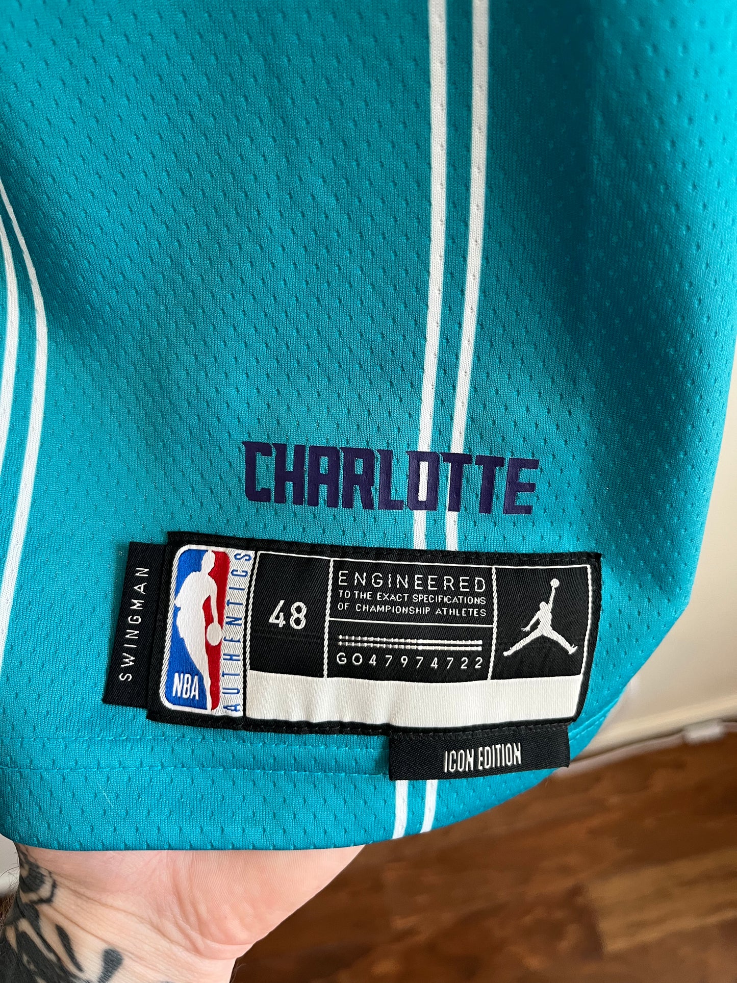Charlotte Hornets Brandon Miller #24 Dri Fit Jersey (L)