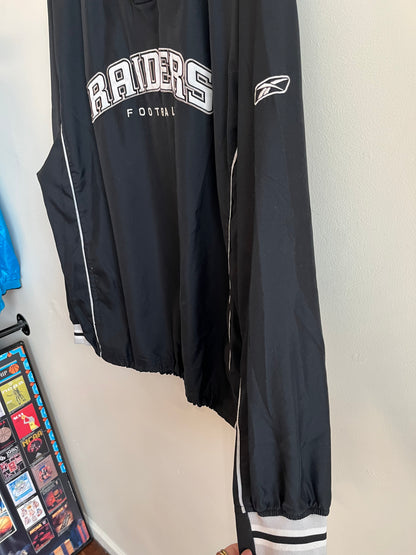 2000s Oakland Raiders Spell Out Reebok Windbreaker (XL)