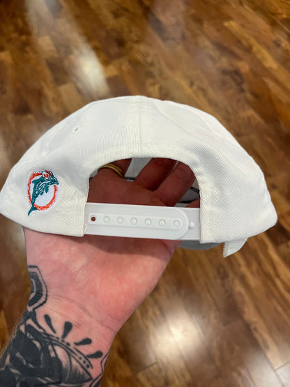 1990s Miami Dolphins Spell Out Cream Hat (OS)