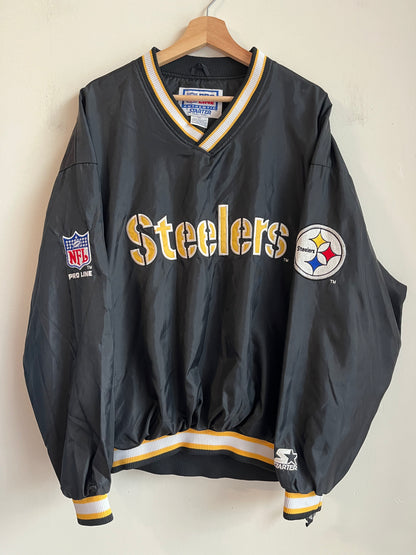 90s Pittsburgh Steelers Pro Line Starter Windbreaker (L)