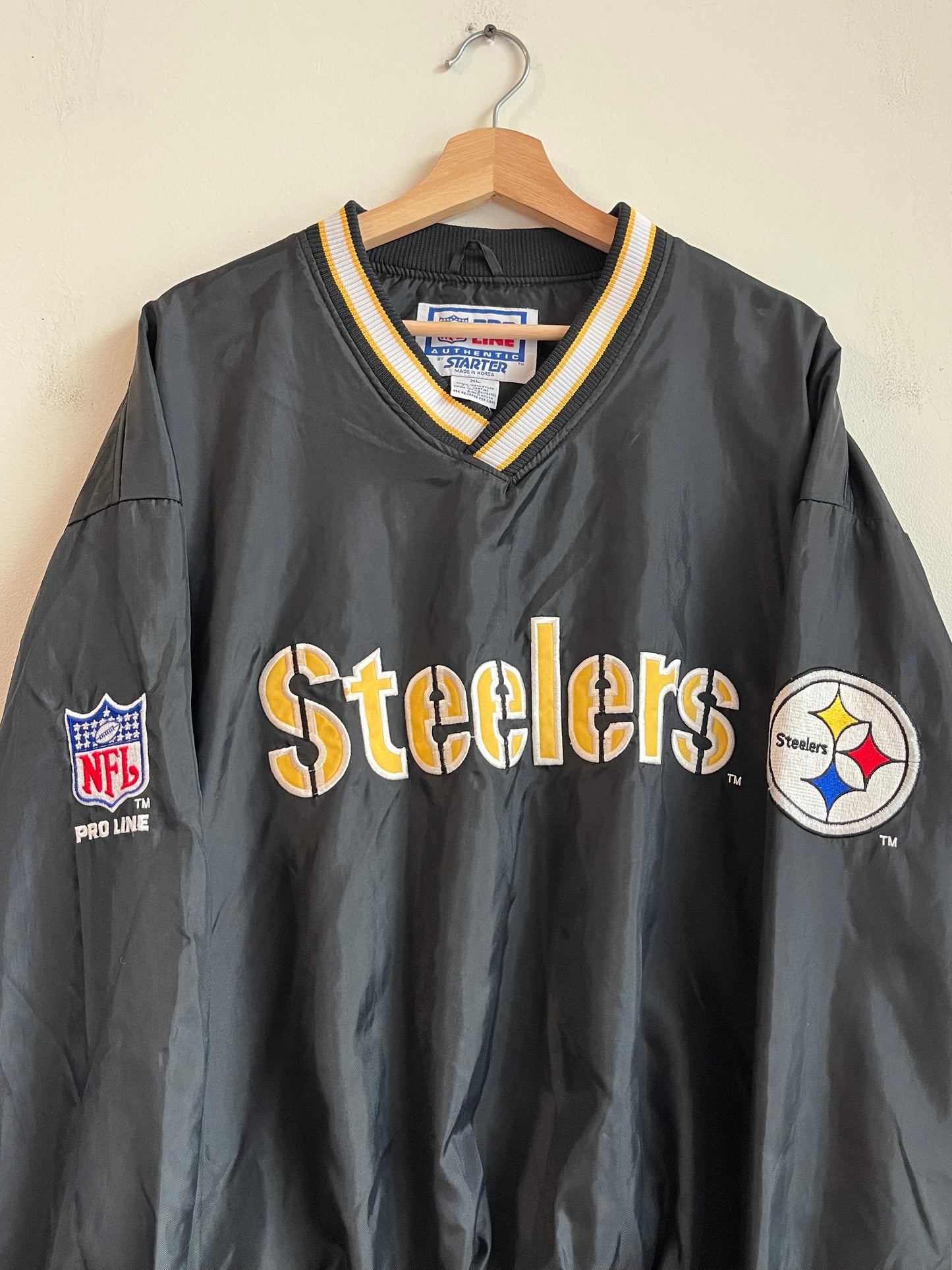 90s Pittsburgh Steelers Pro Line Starter Windbreaker (L)