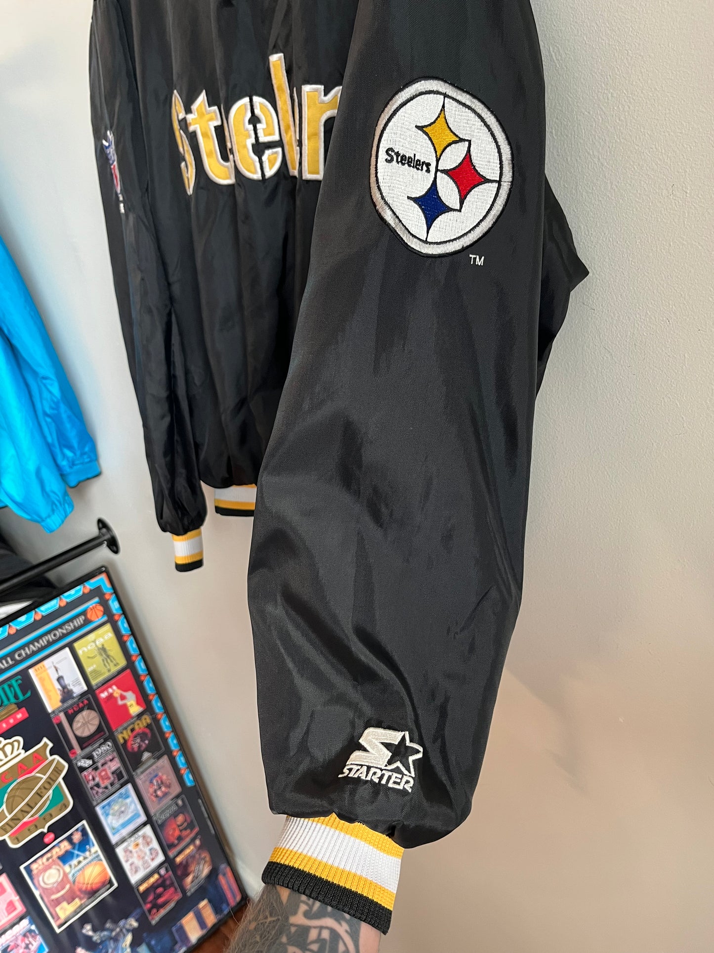 90s Pittsburgh Steelers Pro Line Starter Windbreaker (L)