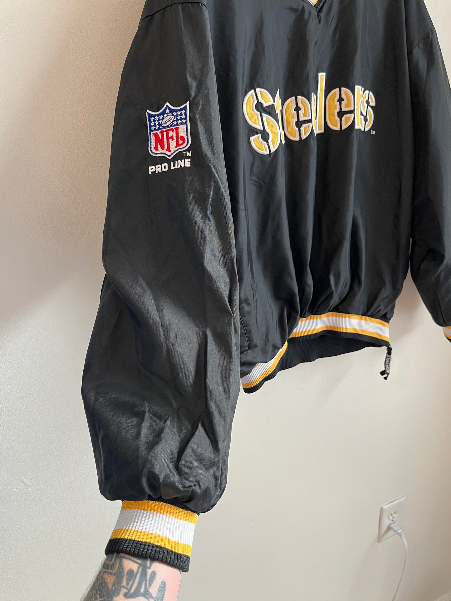 90s Pittsburgh Steelers Pro Line Starter Windbreaker (L)