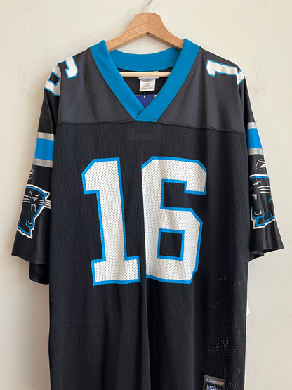 00s Carolina Panthers Chris Weinke Deadstock Reebok Home Jersey (L)