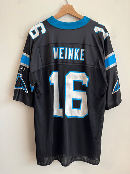 00s Carolina Panthers Chris Weinke Deadstock Reebok Home Jersey (L)
