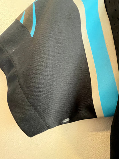 2010s Carolina Panthers Cam Newton Distressed Home Jersey (Youth M)