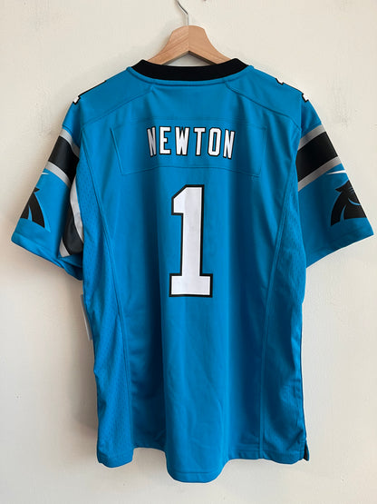 2016 Carolina Panthers SB 50 Cam Newton Blue Jersey (Youth XL)
