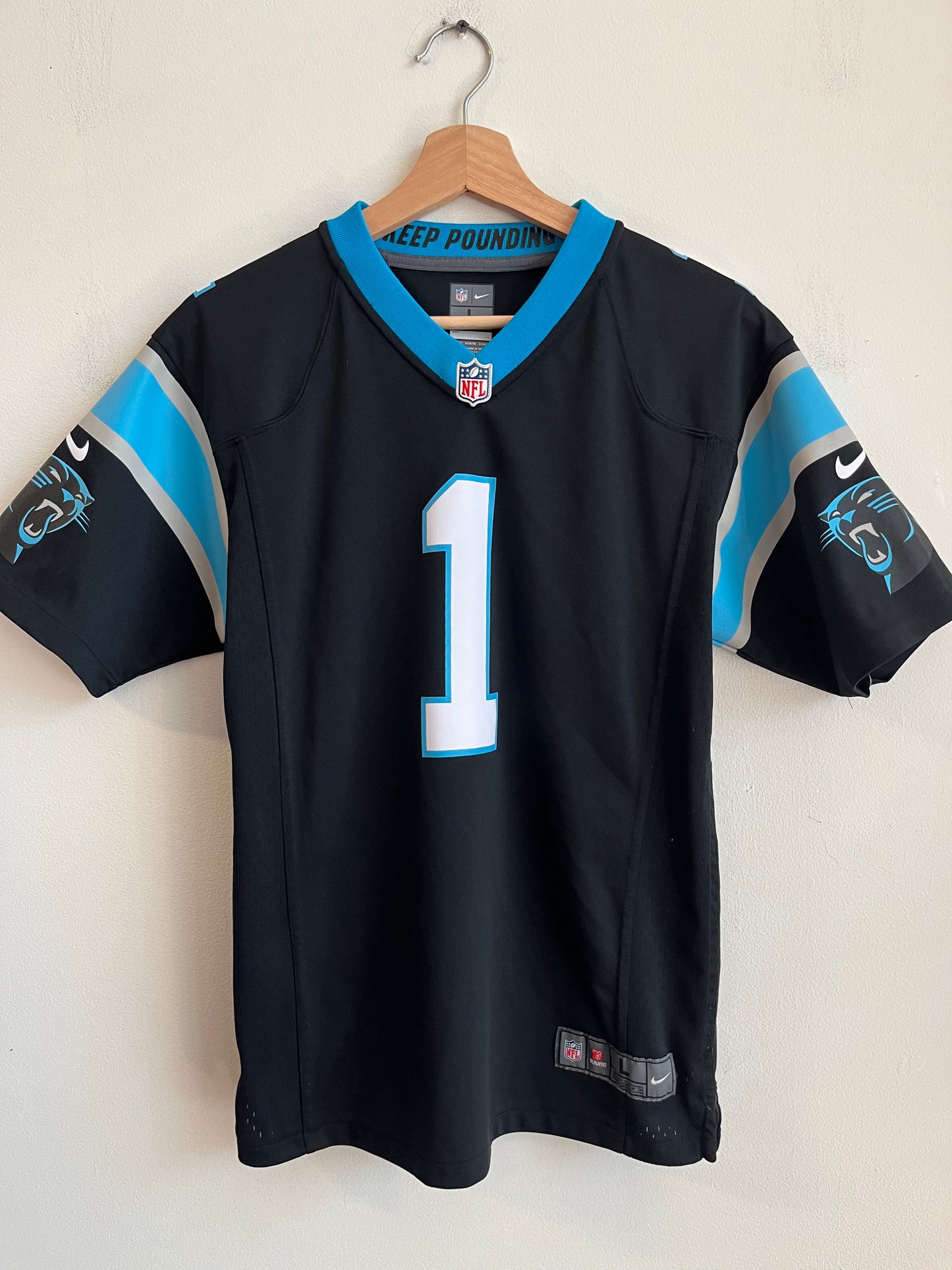 2017 Carolina Panthers Cam Newton Nike Home Jersey (Youth L)