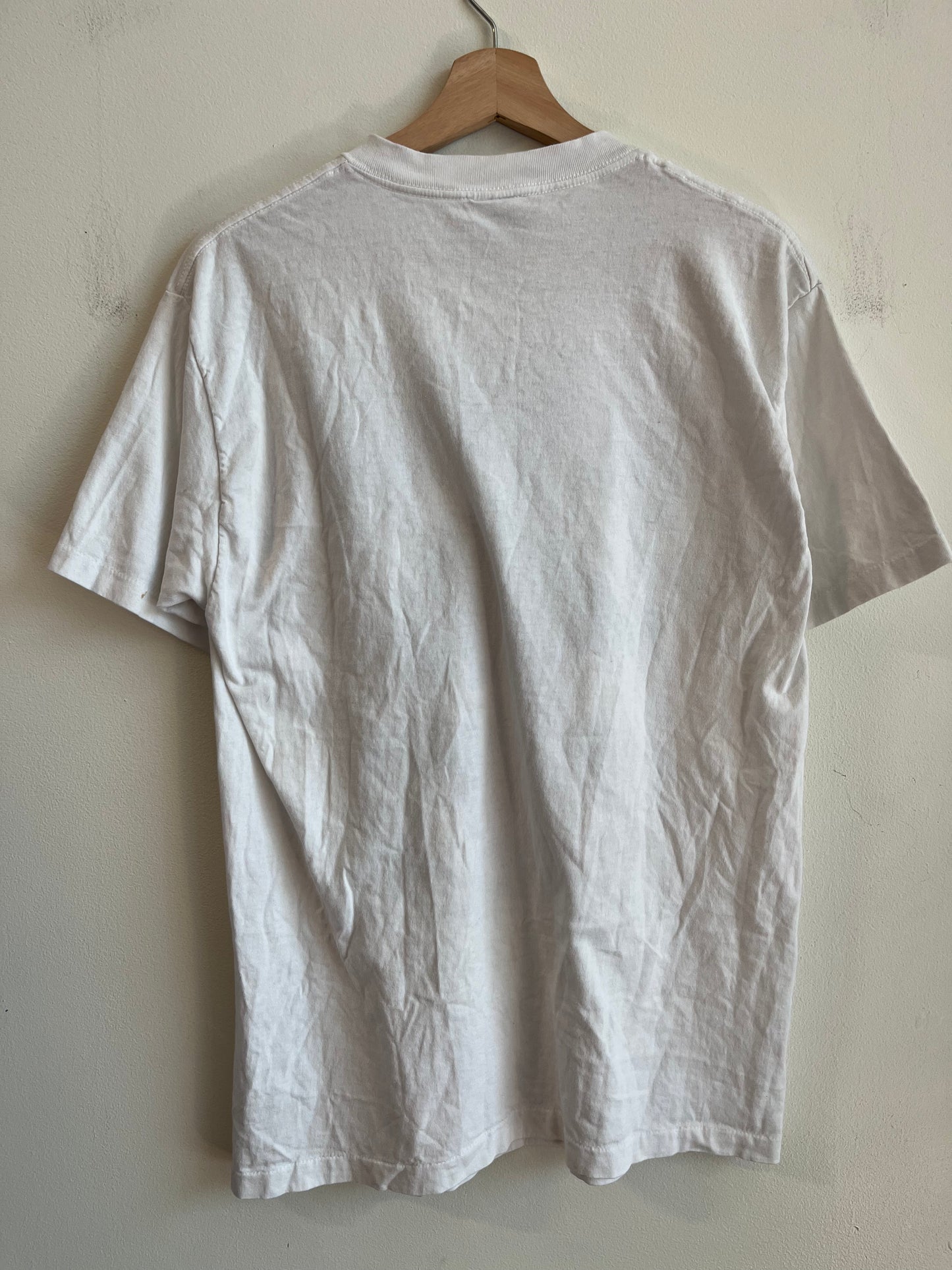 1996 Carolina Panthers "Playoff Bound" 2nd Season White Tee (L)