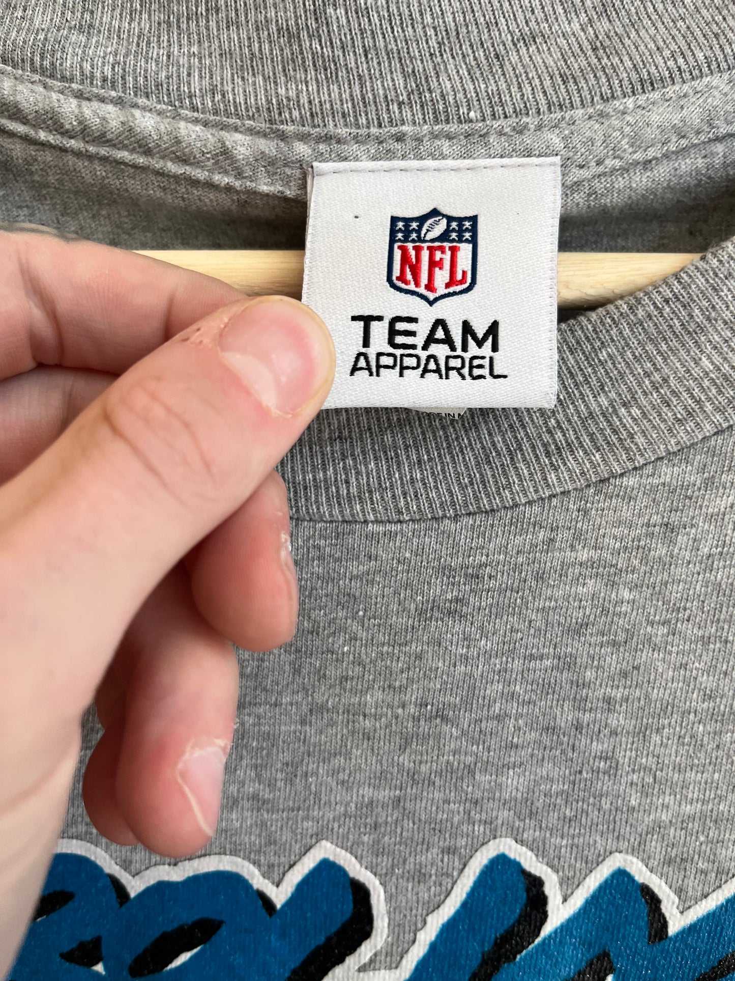 00s Carolina Panthers NFL Grey Long Sleeve Shirt (L)