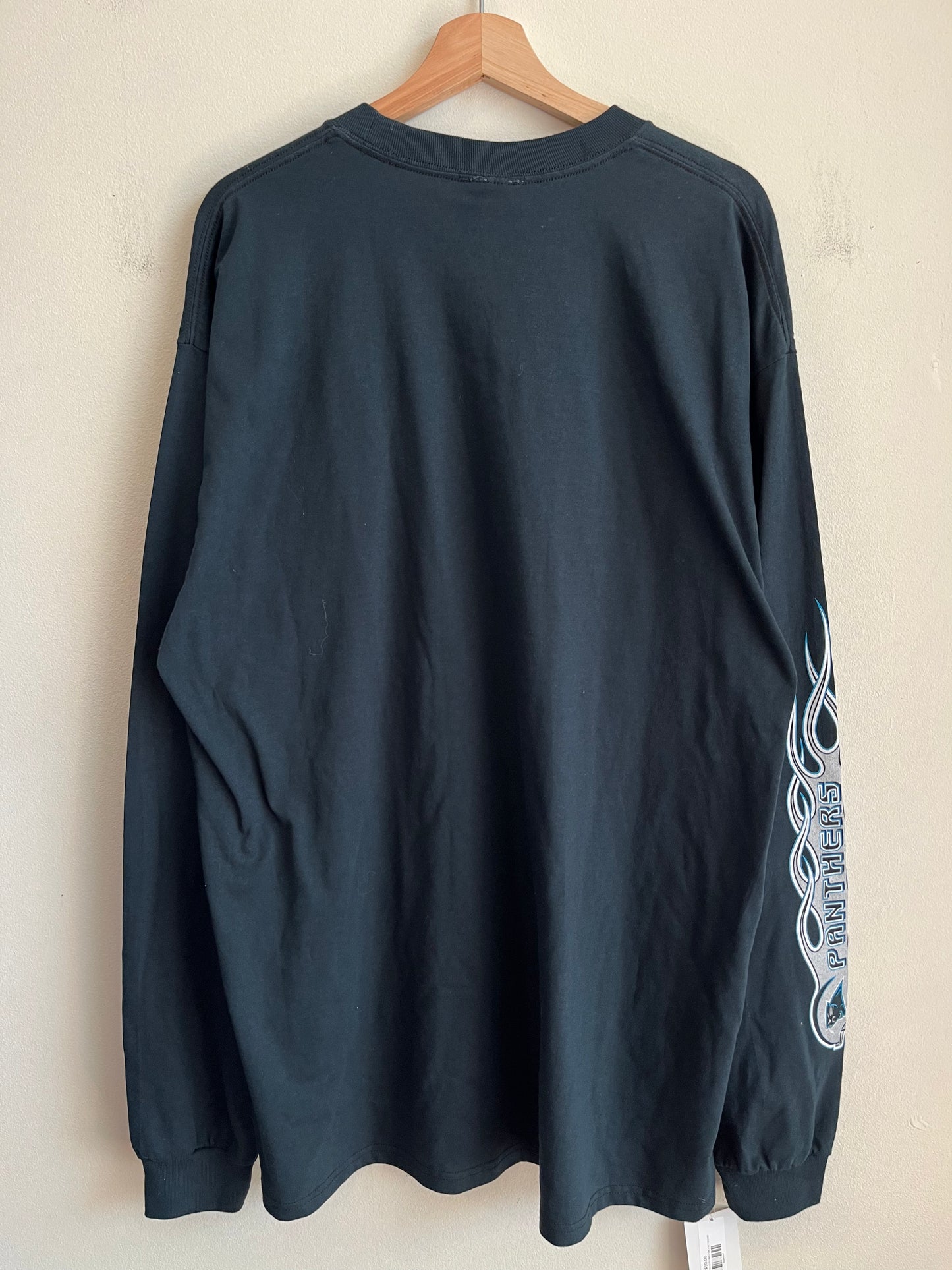 00s Carolina Panthers Deadstock Flames Long Sleeve Shirt (XXL)
