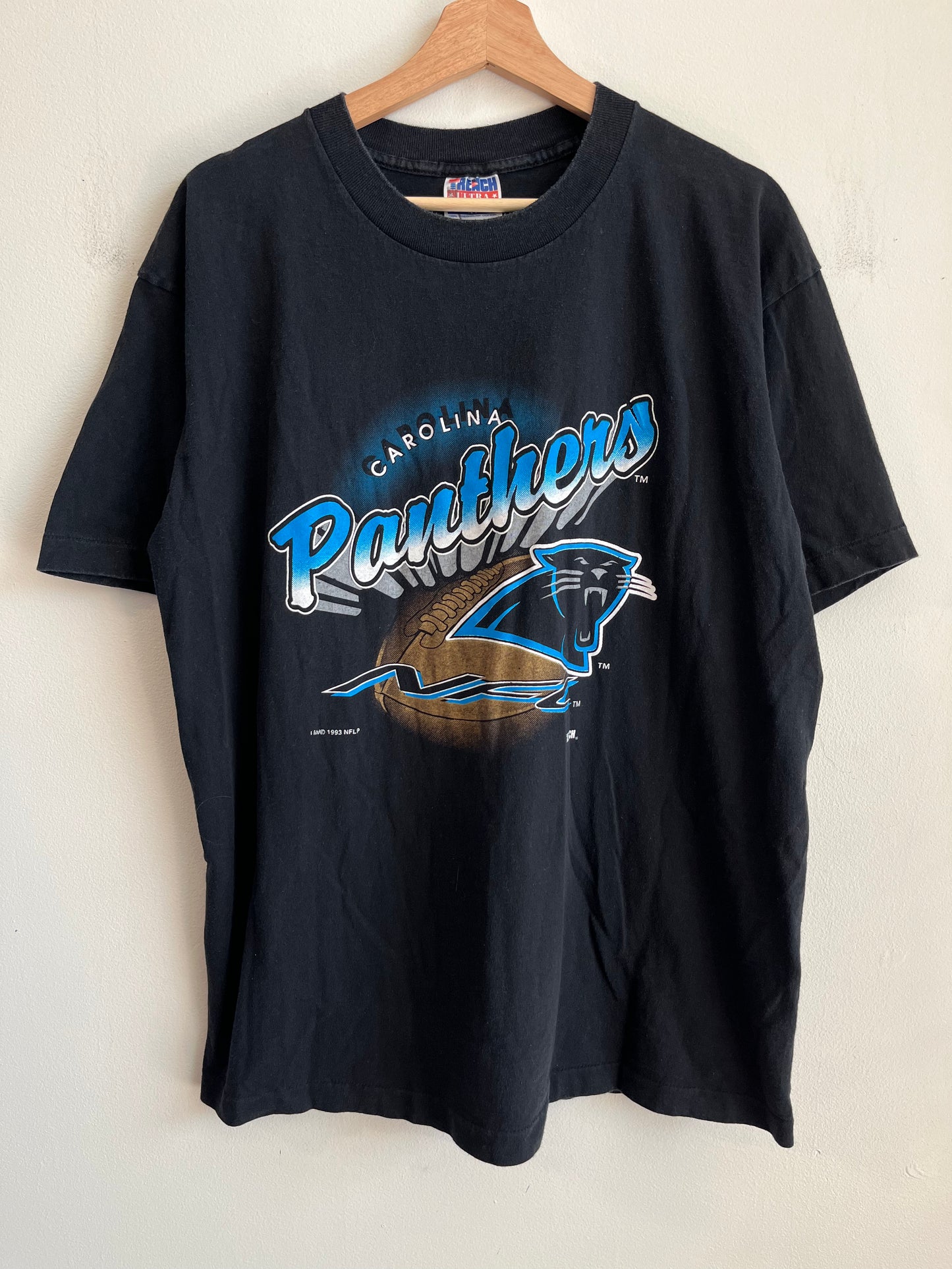 1993 Carolina Panthers Trench Football Tee (XL)