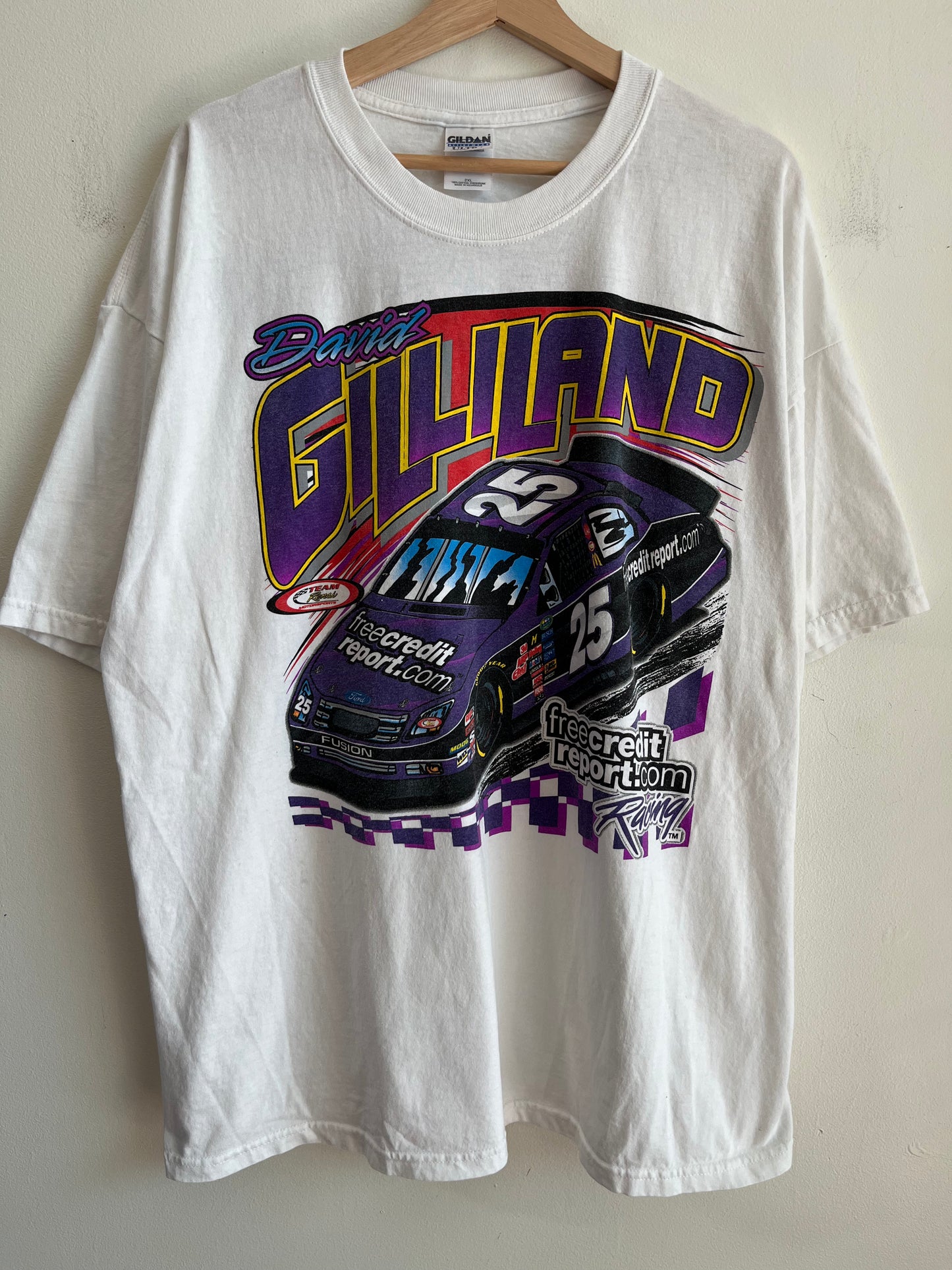00s Nascar David Gilliland Credit Report Tee (XXL)