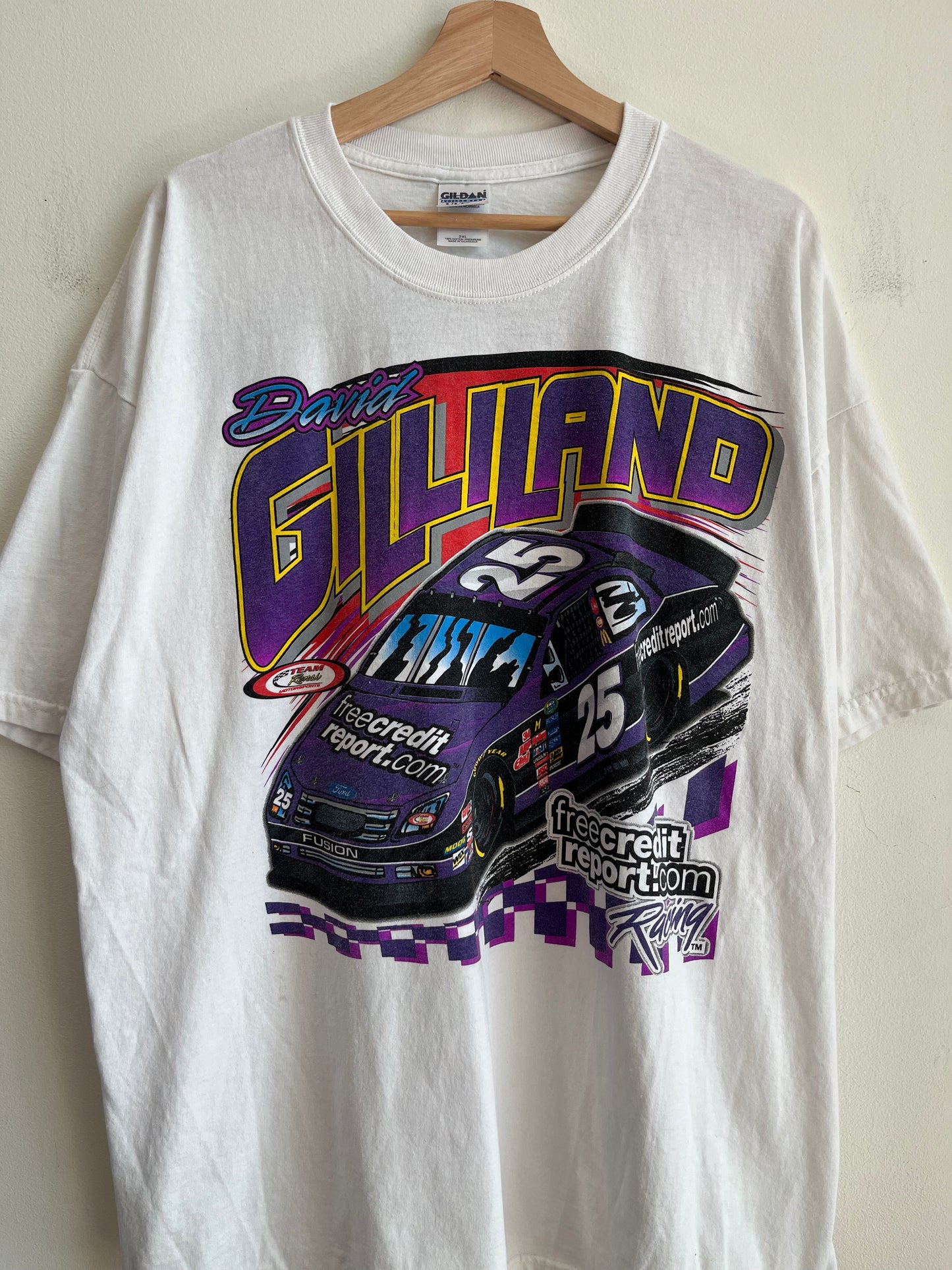00s Nascar David Gilliland Credit Report Tee (XXL)