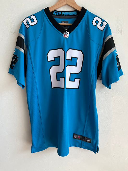 2010s Carolina Panthers Christian McCaffery Stained Jersey (Youth XL)