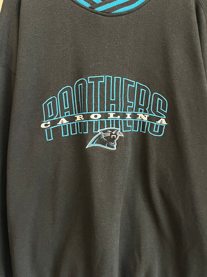 90s Carolina Panthers Embroidered Starter Crewneck (XXL)