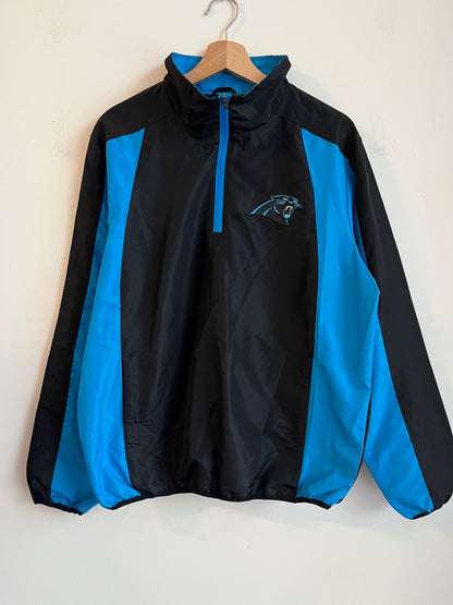 2010s Carolina Panthers Stained NFL 1/4th Zip Windbreaker (M)