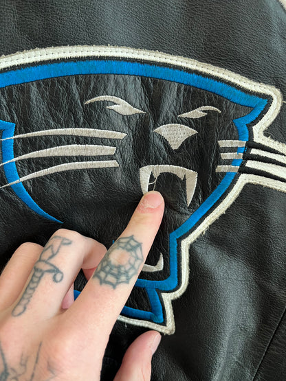 90s Carolina Panthers G-III Leather Jacket (XL)