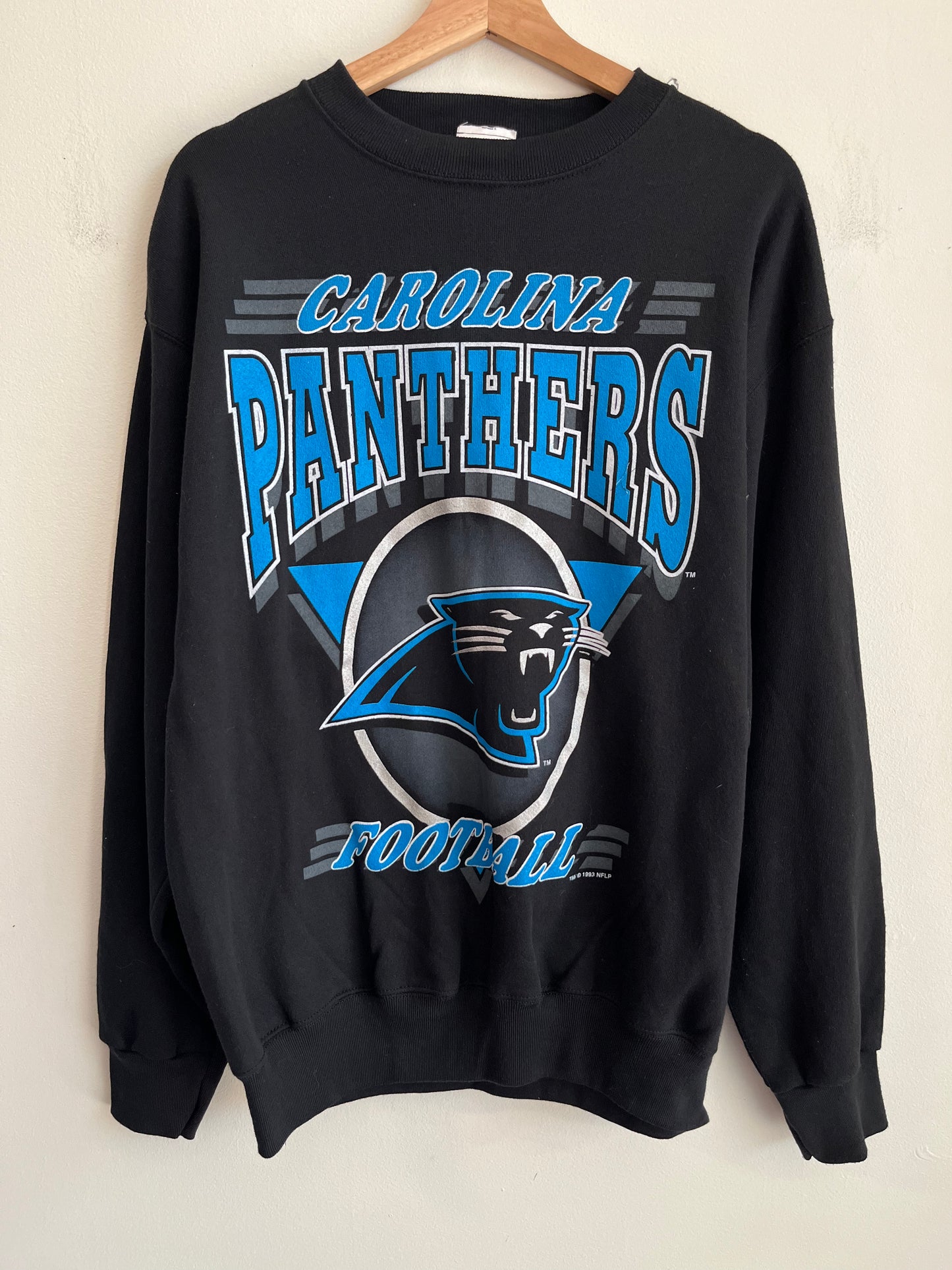 1993 Carolina Panthers Football Center Logo Crewneck (L)