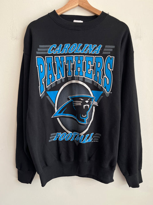 1993 Carolina Panthers Football Center Logo Crewneck (L)