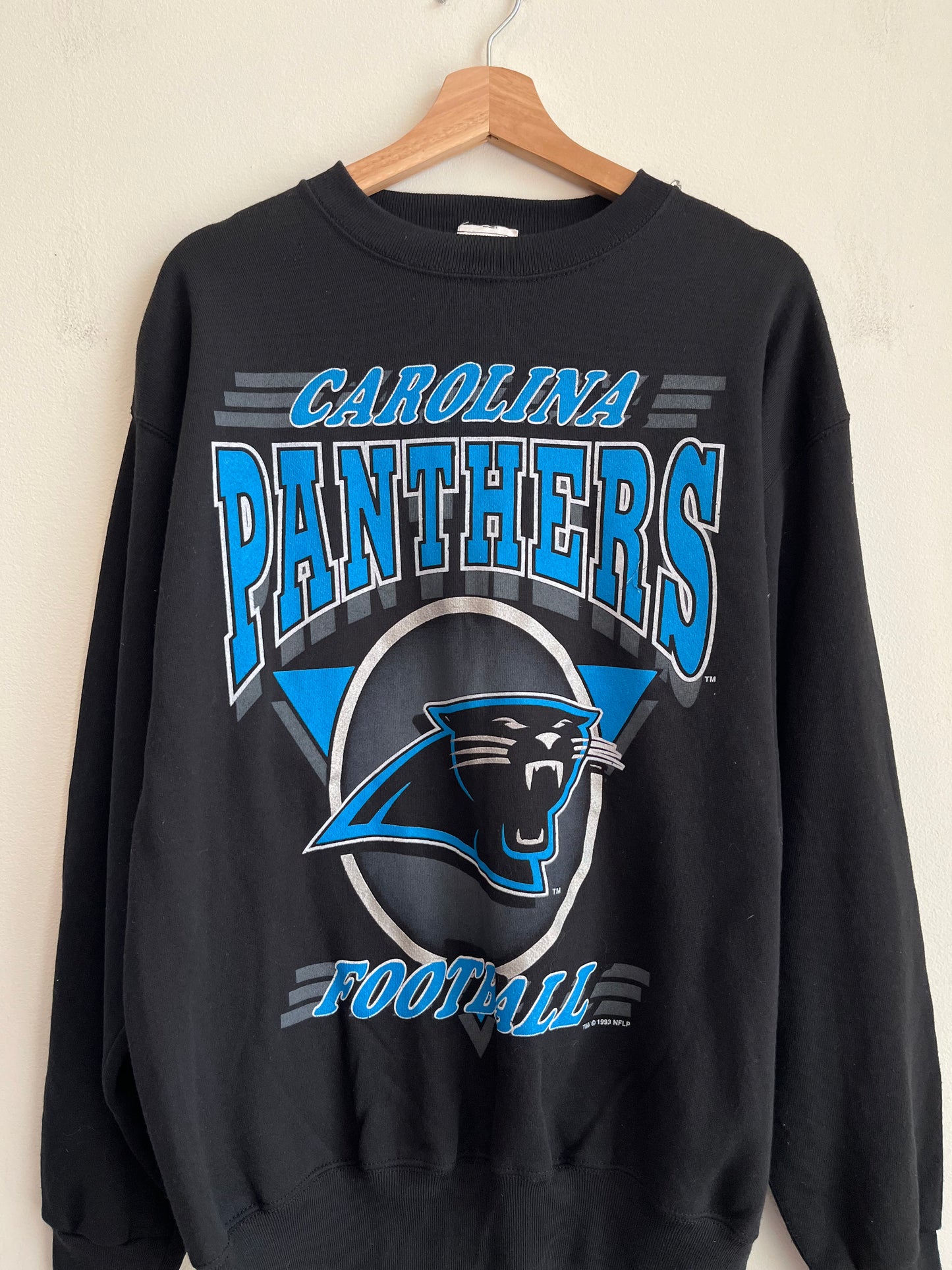 1993 Carolina Panthers Football Center Logo Crewneck (L)