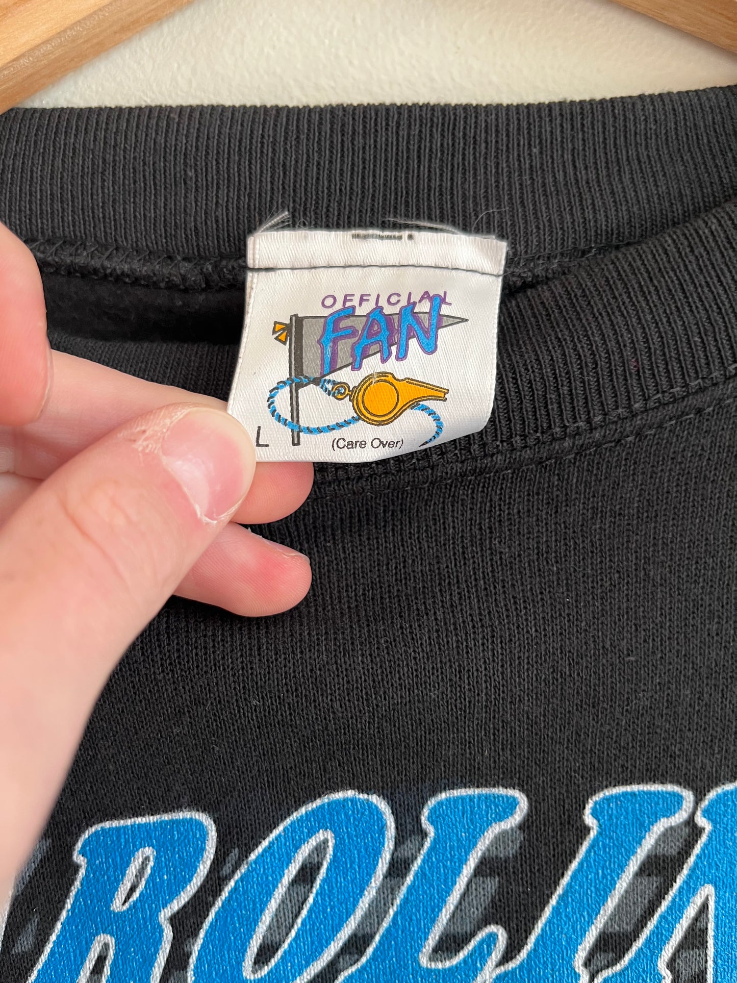 1993 Carolina Panthers Football Center Logo Crewneck (L)