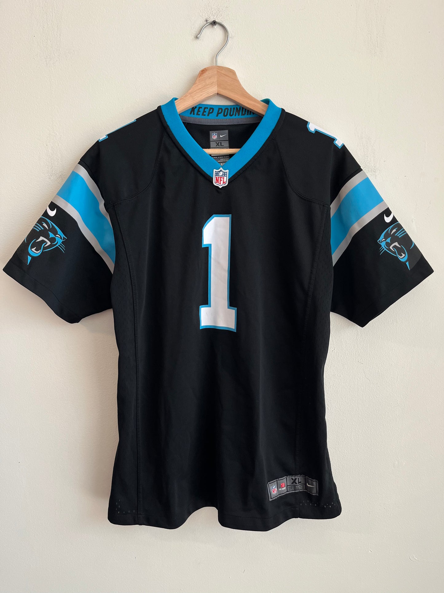2016 Carolina Panthers Cam Newton Nike Home Jersey (Youth L)