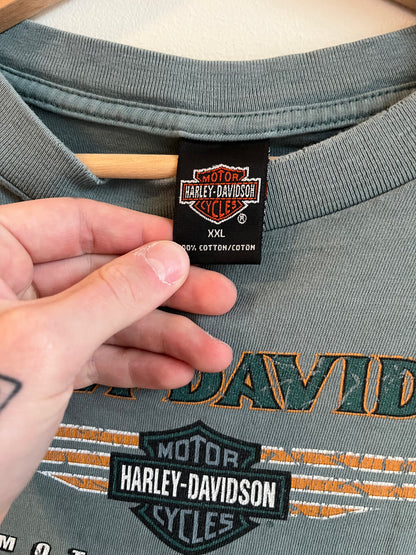 2000 Harley Davidson Faded "Folsom, California" Long Sleeve Shirt (XXL)