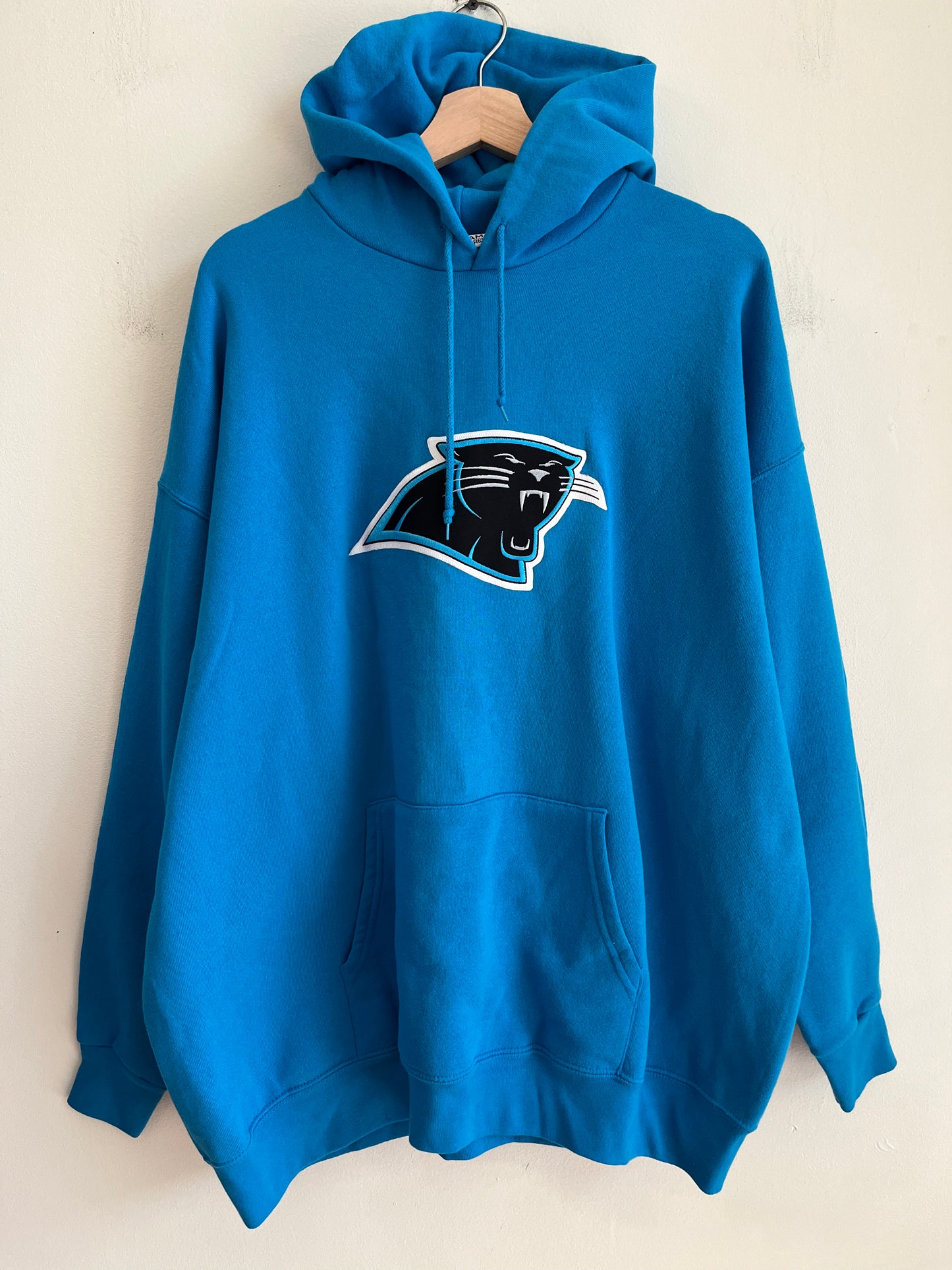 00s Carolina Panthers Blue Center Logo Hoodie (XXL)