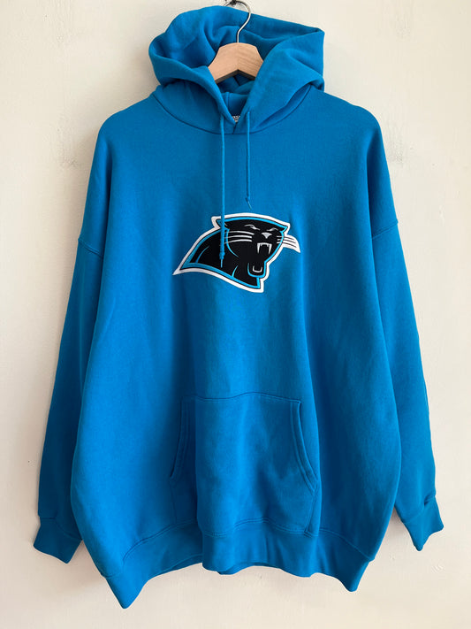 00s Carolina Panthers Blue Center Logo Hoodie (XXL)