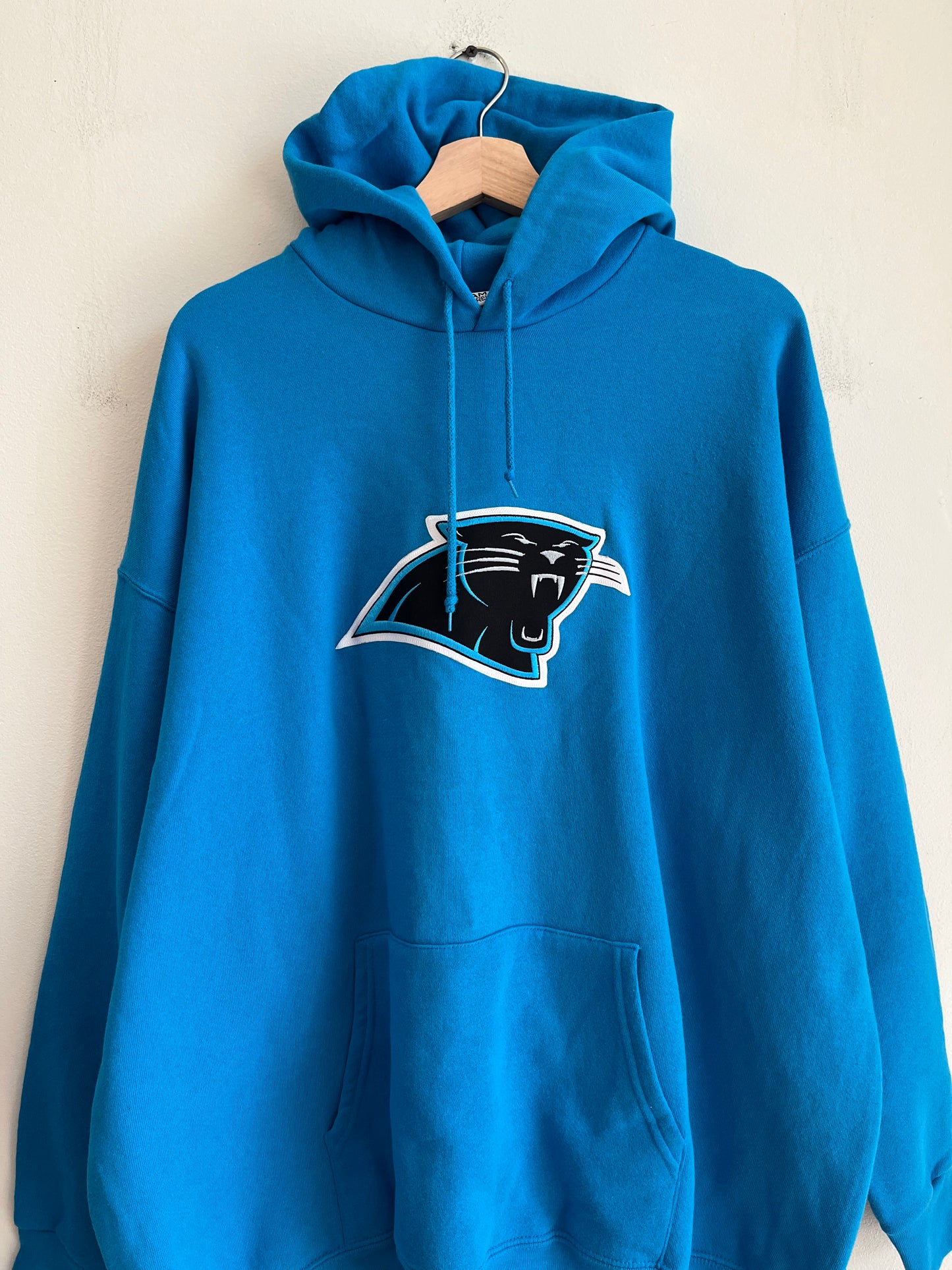 00s Carolina Panthers Blue Center Logo Hoodie (XXL)