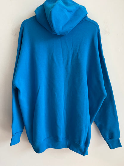 00s Carolina Panthers Blue Center Logo Hoodie (XXL)