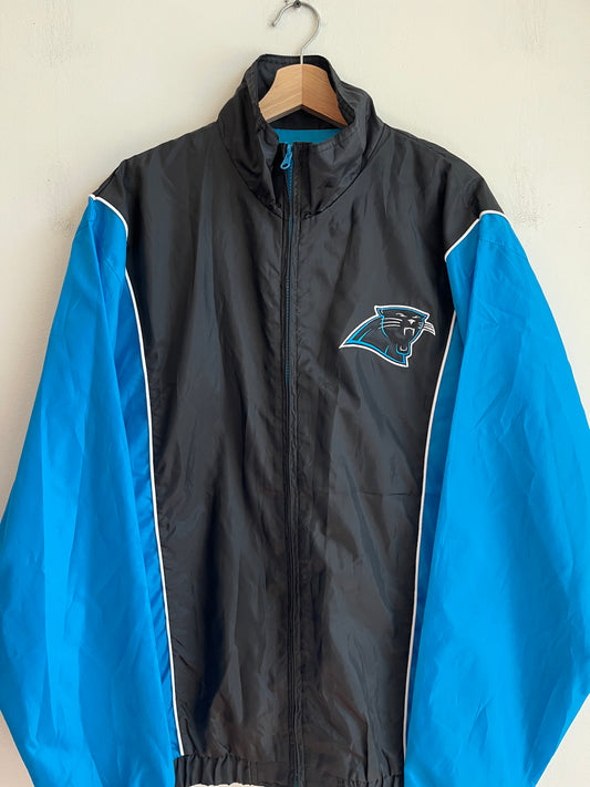 00s Carolina Panthers Two Tone Cat Scratch NFL Windbreaker (L)