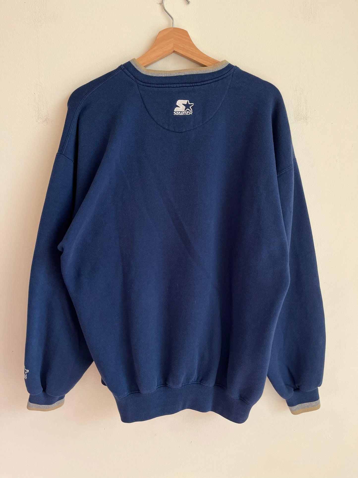90s Notre Dame University Embroidered Starter Crewneck (XL)