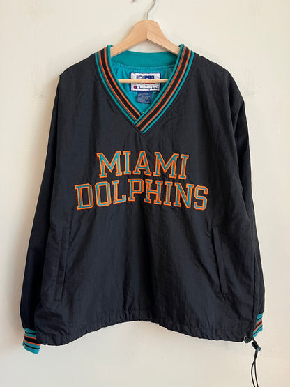 1990s Miami Dolphins Champion Black Windbreaker (M)