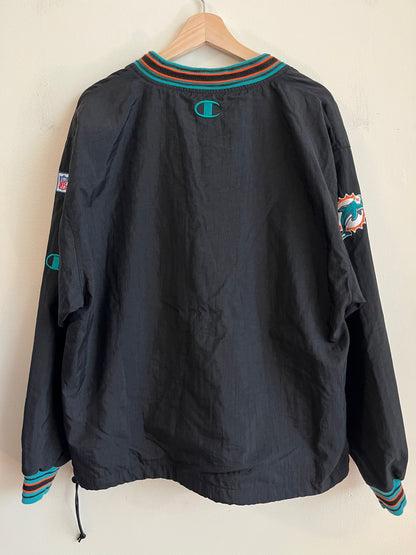 1990s Miami Dolphins Champion Black Windbreaker (M)