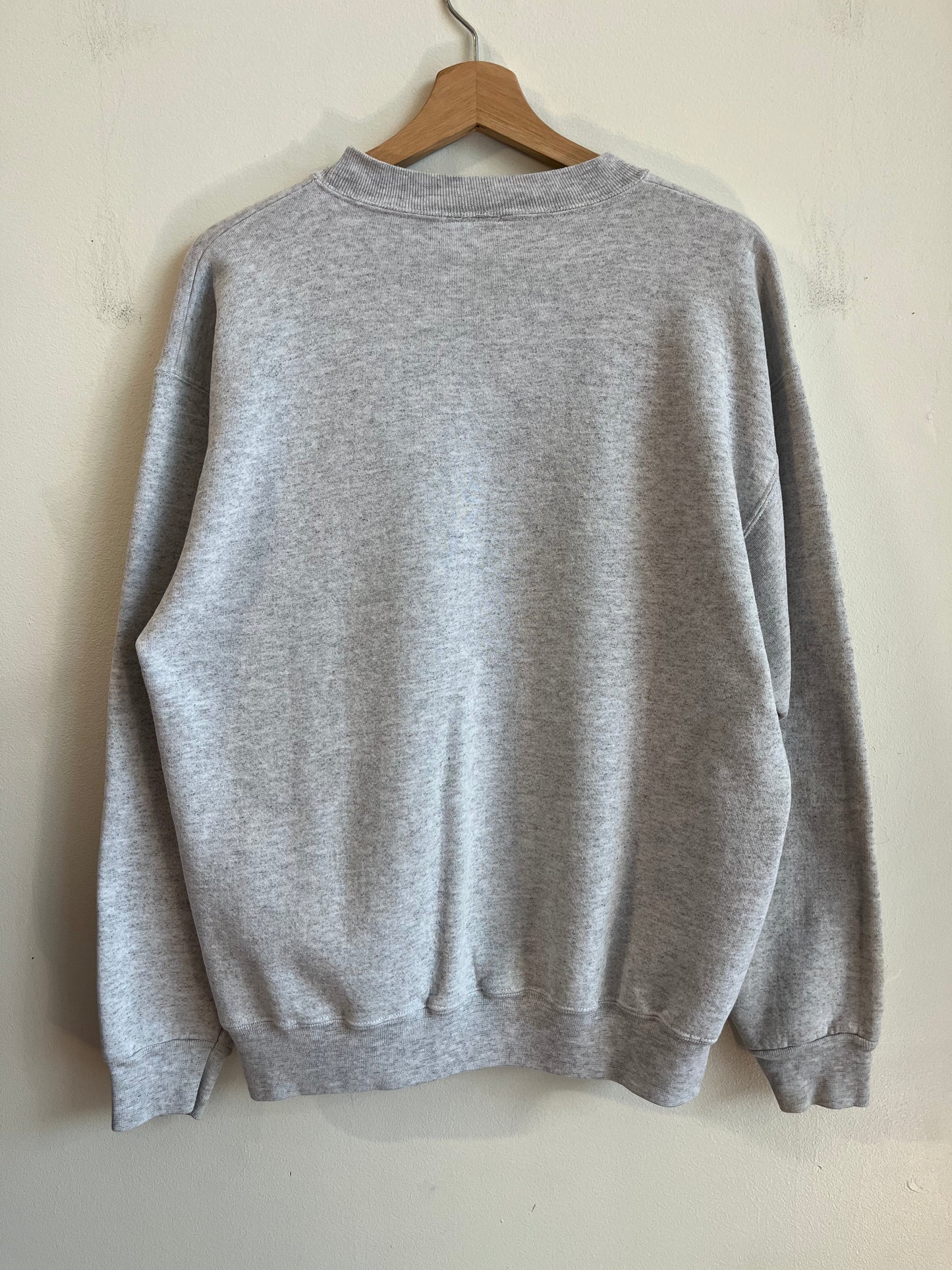 1993 Carolina Panthers Circle Spell Out Grey Crewneck (L)
