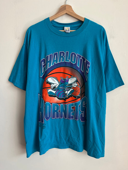 90s Charlotte Hornets Competitor Teal Tee (XXL)