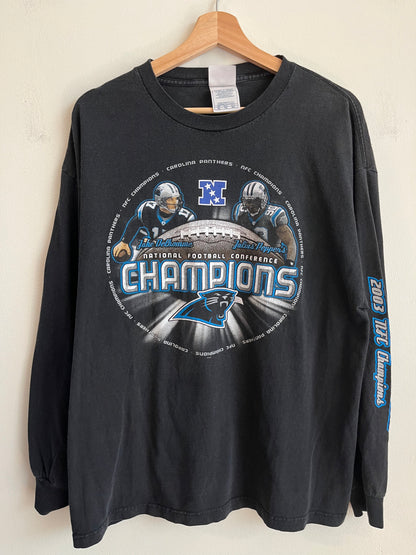 2003 Carolina Panthers Delhomme & Peppers Long Sleeve Shirt (XL)