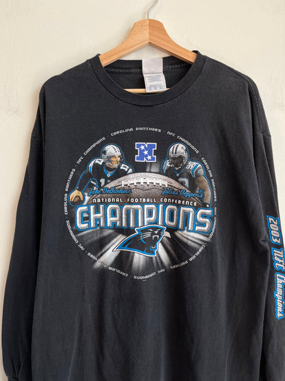 2003 Carolina Panthers Delhomme & Peppers Long Sleeve Shirt (XL)