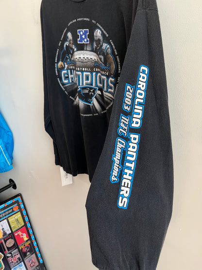 2003 Carolina Panthers Delhomme & Peppers Long Sleeve Shirt (XL)