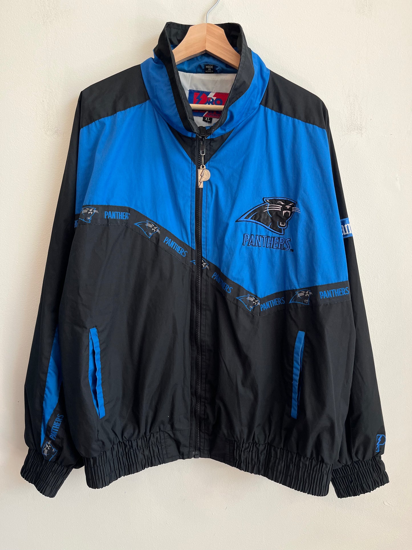 90s Carolina Panthers Pro Player Dark Blue Jacket (XL)