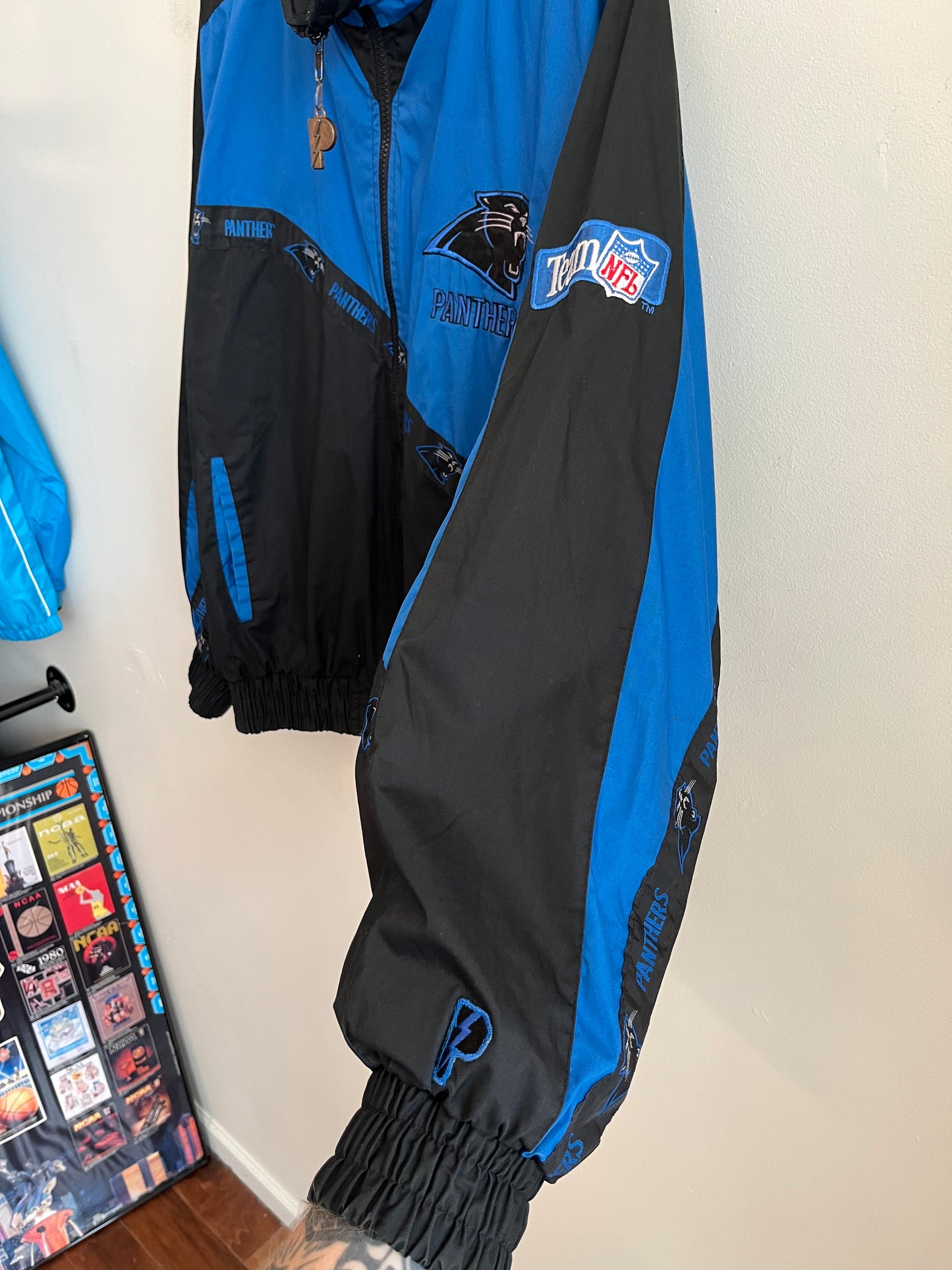 90s Carolina Panthers Pro Player Dark Blue Jacket (XL)