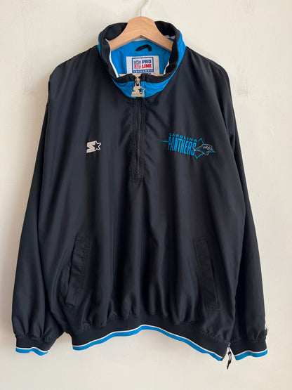 90s Carolina Panthers Pro Line Starter 1/4th Zip Windbreaker (XL)