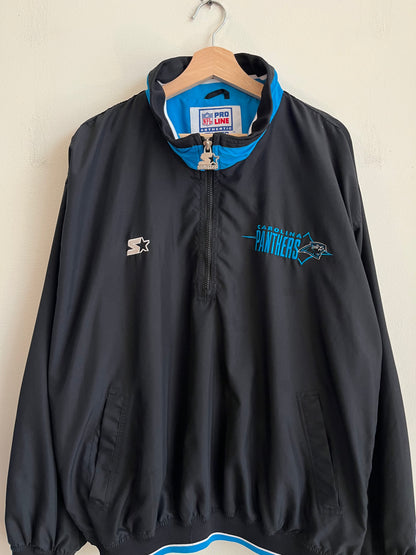 90s Carolina Panthers Pro Line Starter 1/4th Zip Windbreaker (XL)