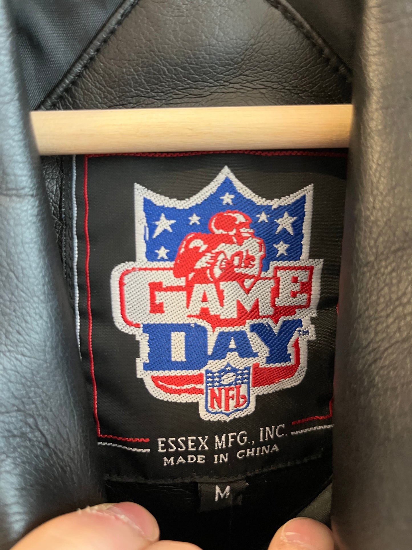 90s Carolina Panthers NFL Game Day Leather Jacket (M)