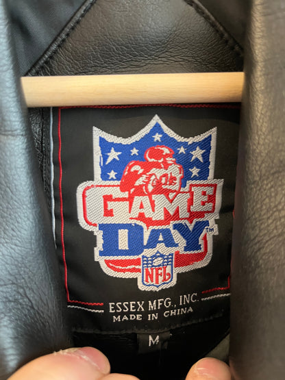 90s Carolina Panthers NFL Game Day Leather Jacket (M)